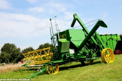 1940 John Deere gezogener Mähdrescher Typ No. 36 B Side Hill mit Aufbaumotor