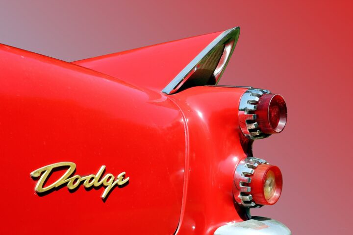 American Tailfins & Taillights 12 1958 red Dodge Custom Royal Tailfin Taillight - photo by Peter Kraaibeek