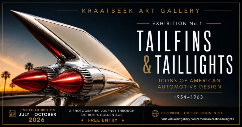 Virtual Exhibitions 1 poster of virtual fine art exhibition of tailfins-taillights-american classic-cars-fine-art-photography by peter kraaibeek
