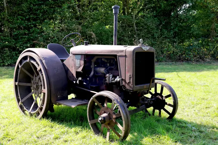 Classic Tractors & Farm Machinery - A Century of Iron, Steam and Diesel 19 rusty 1943 Hanomag R40 tractor - photo by Peter Kraaibeek Art Gallery