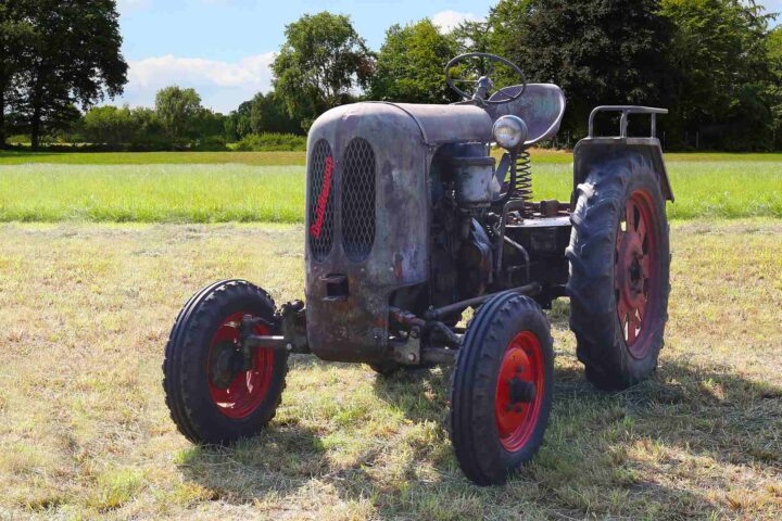 Classic Tractors & Farm Machinery - A Century of Iron, Steam and Diesel 22 1950 Deuliewag D15 rusty tractor - photo by Peter Kraaibeek Art Gallery