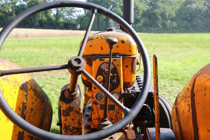 Classic Tractors & Farm Machinery - A Century of Iron, Steam and Diesel 30 1953 Minneapolis Moline UTS Prairie Gold rusty tractor dashboard - photo: Peter Kraaibeek Art Gallery