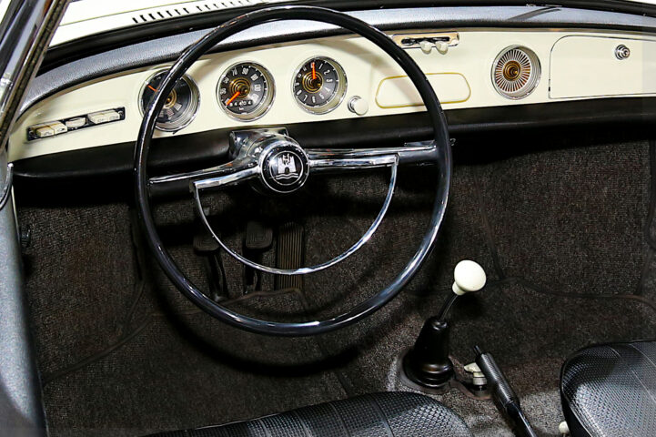Karmann Ghia Typ 34 Cabriolet Prototype 2 Volkswagen Karmann Ghia Typ 34 Cabriolet prototype dashboard and steering wheel