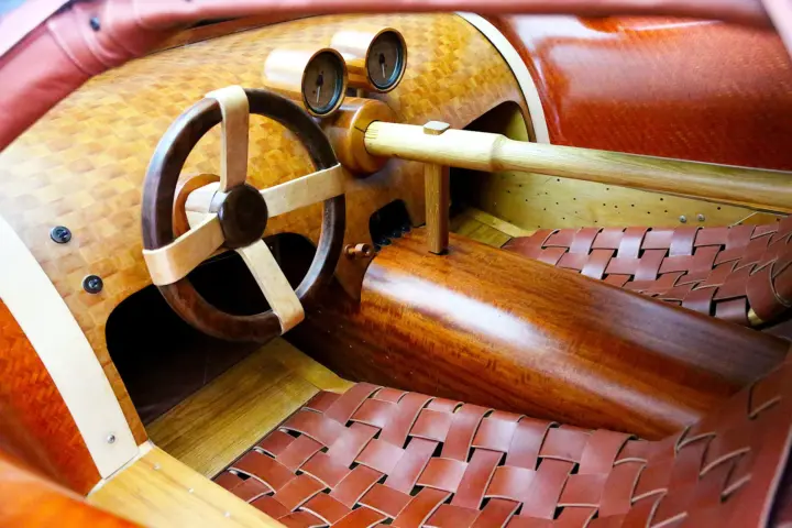Splinter: The 2015 Supercar Built Almost Entirely of Wood 2 2015 Splinter Dashboard- The Wooden Supercar - fine art photography by Peter Kraaibeek, Kraaibeek Art Gallery