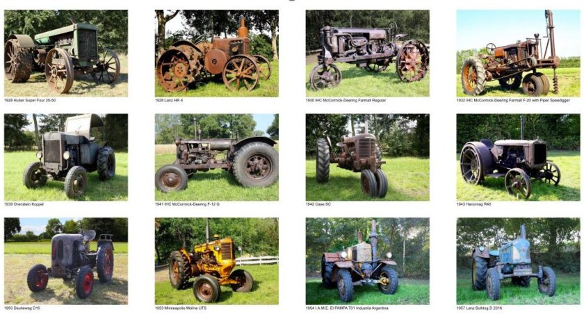 Rusty Vintage Tractors 2 Rusty Vintage Tractors Calendar - Monthly Images Overview