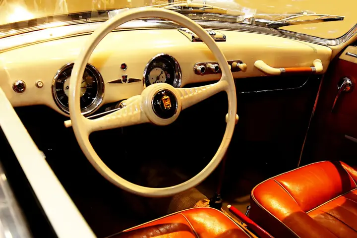 Karmann Ghia Urmodell: The Original 1953 Prototype 2 1953 VW Karmann-Ghia Urmodell Dashboard - fine art photography by Peter Kraaibeek, Kraaibeek Art Gallery