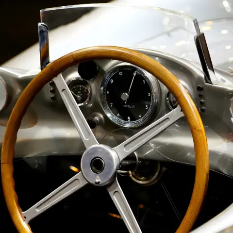 Mercedes W 196 R Streamliner 2 1954 Mercedes-Benz W 196 R Silver Arrow Formula 1 Cockpit Photography - fine art photography by Peter Kraaibeek, Kraaibeek Art Gallery