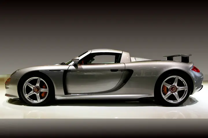 2003 Porsche Carrera GT side view — fine art photography by Peter Kraaibeek, Kraaibeek Art Gallery